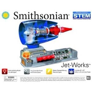 Smithsonian Jet-Works STEM Jet Engine Working Model Kit with Lights and Sound